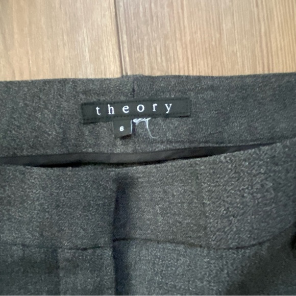 Theory Charcoal Wool Dress Pant - Picture 3 of 5